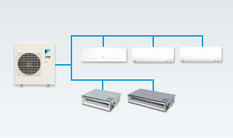 Daikin multi-split type air conditioning systems 
